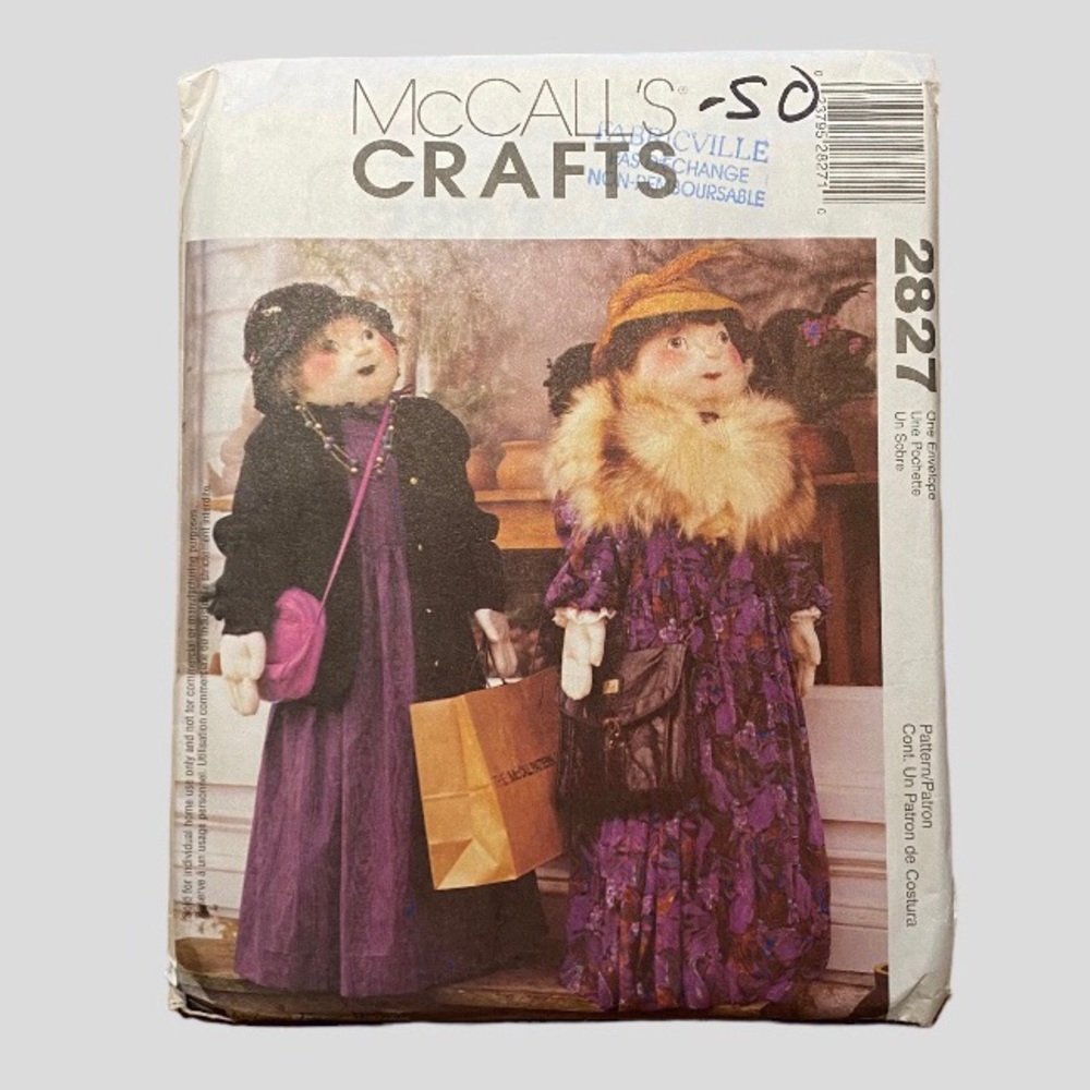 🪡 McCall's Crafts Sewing Pattern Shopper Doll 2827